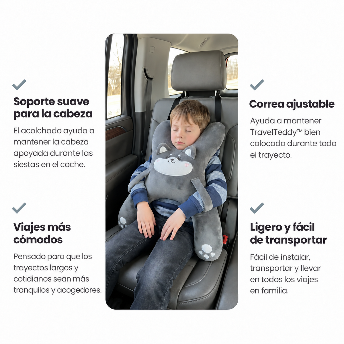 Cojín de viaje infantil